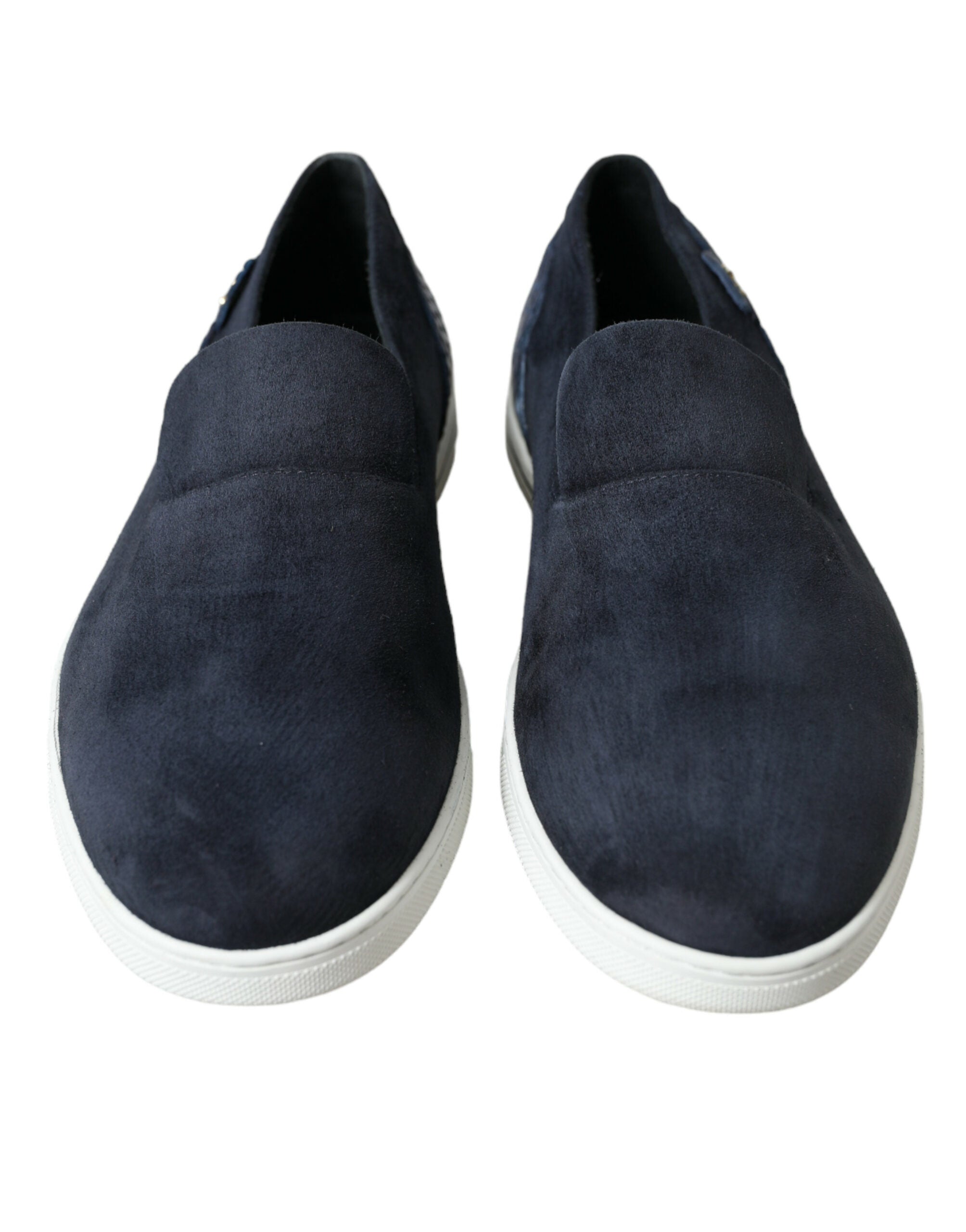 Dolce & Gabbana Blue Suede Caiman Loafers Saint Tropez Shoes Dolce & Gabbana