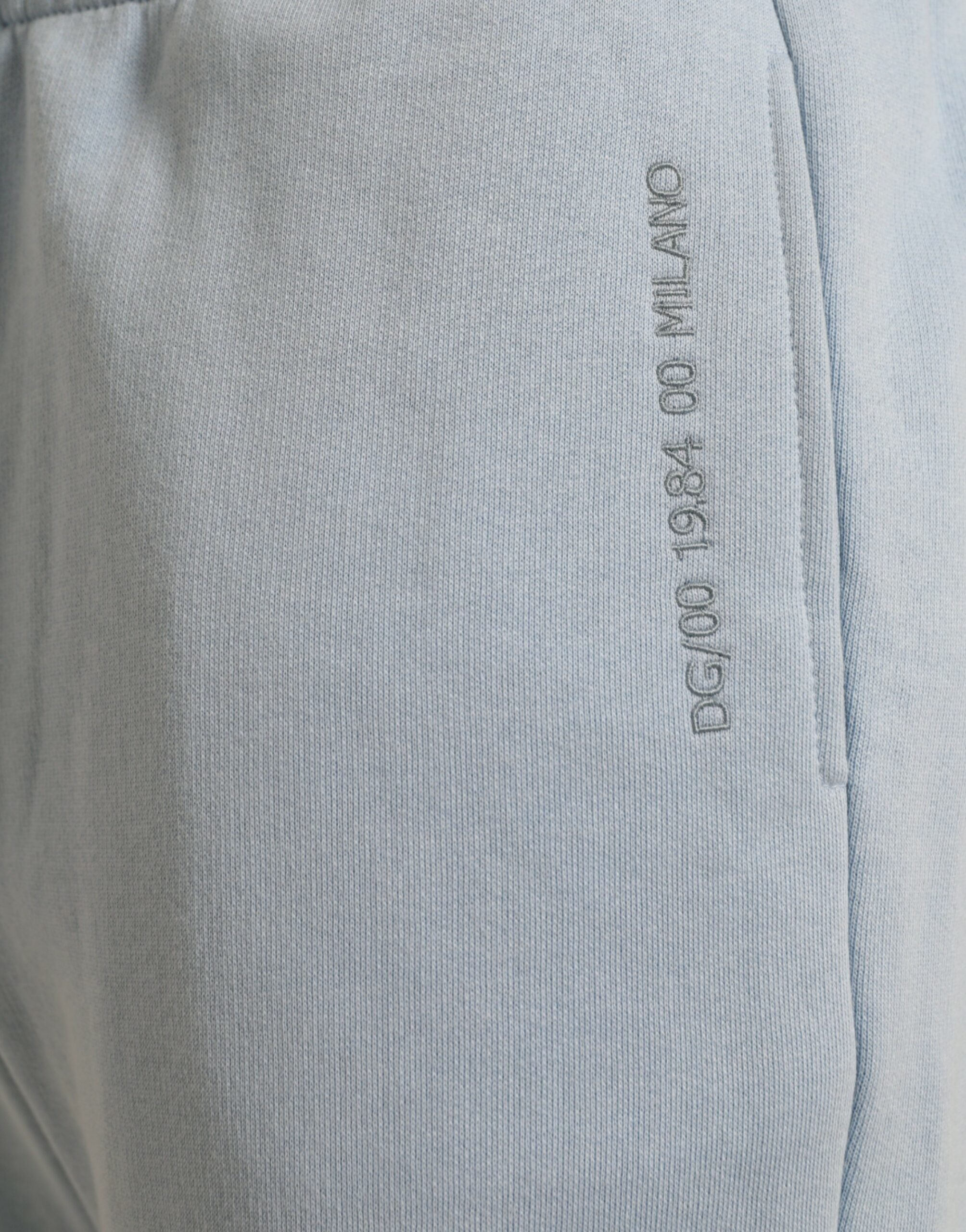 Dolce & Gabbana Light Blue Cotton Sweatpants Men Jogger Pants Dolce & Gabbana