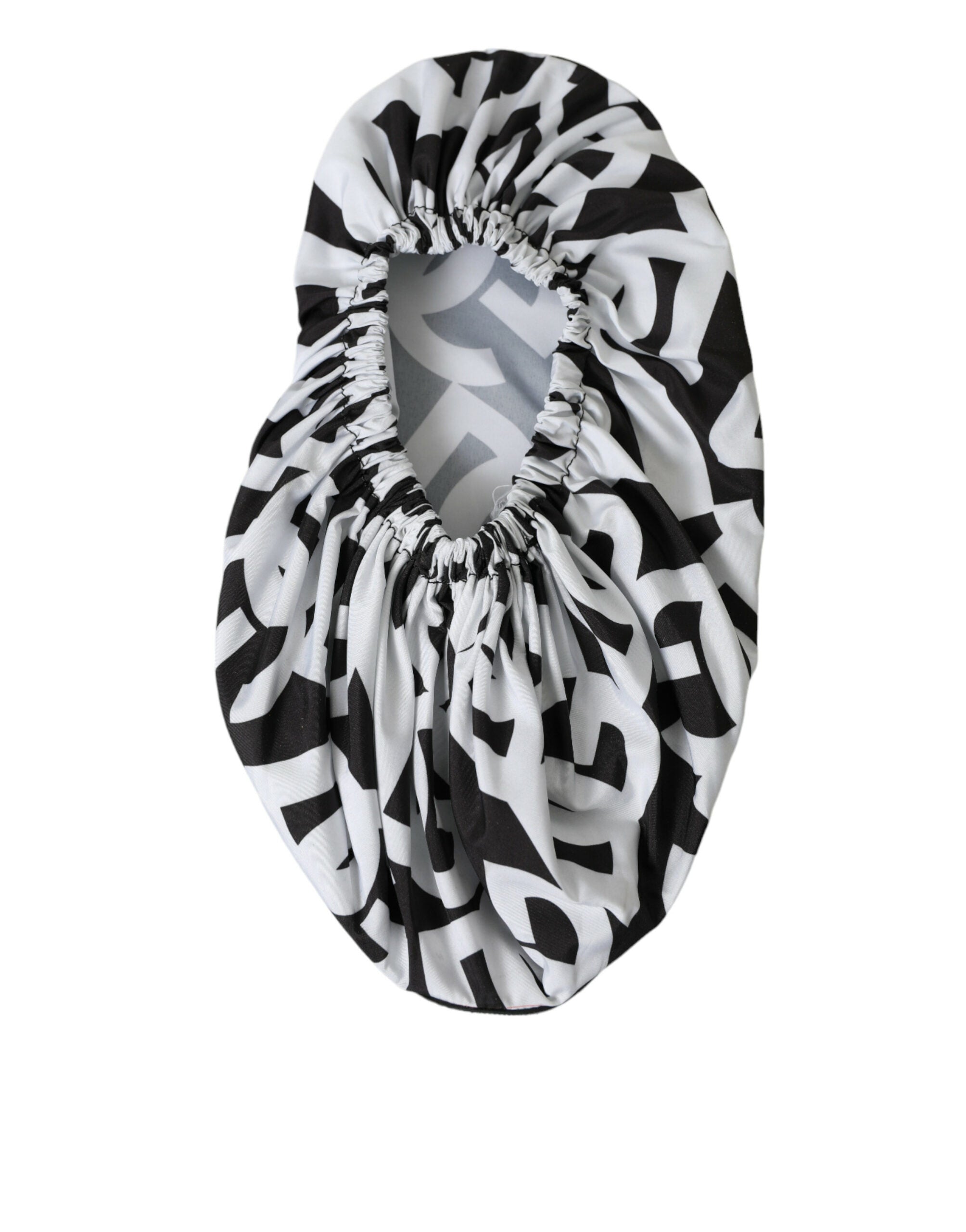 Dolce & Gabbana White Logo Print Nylon Slip On Flats Shoes Dolce & Gabbana