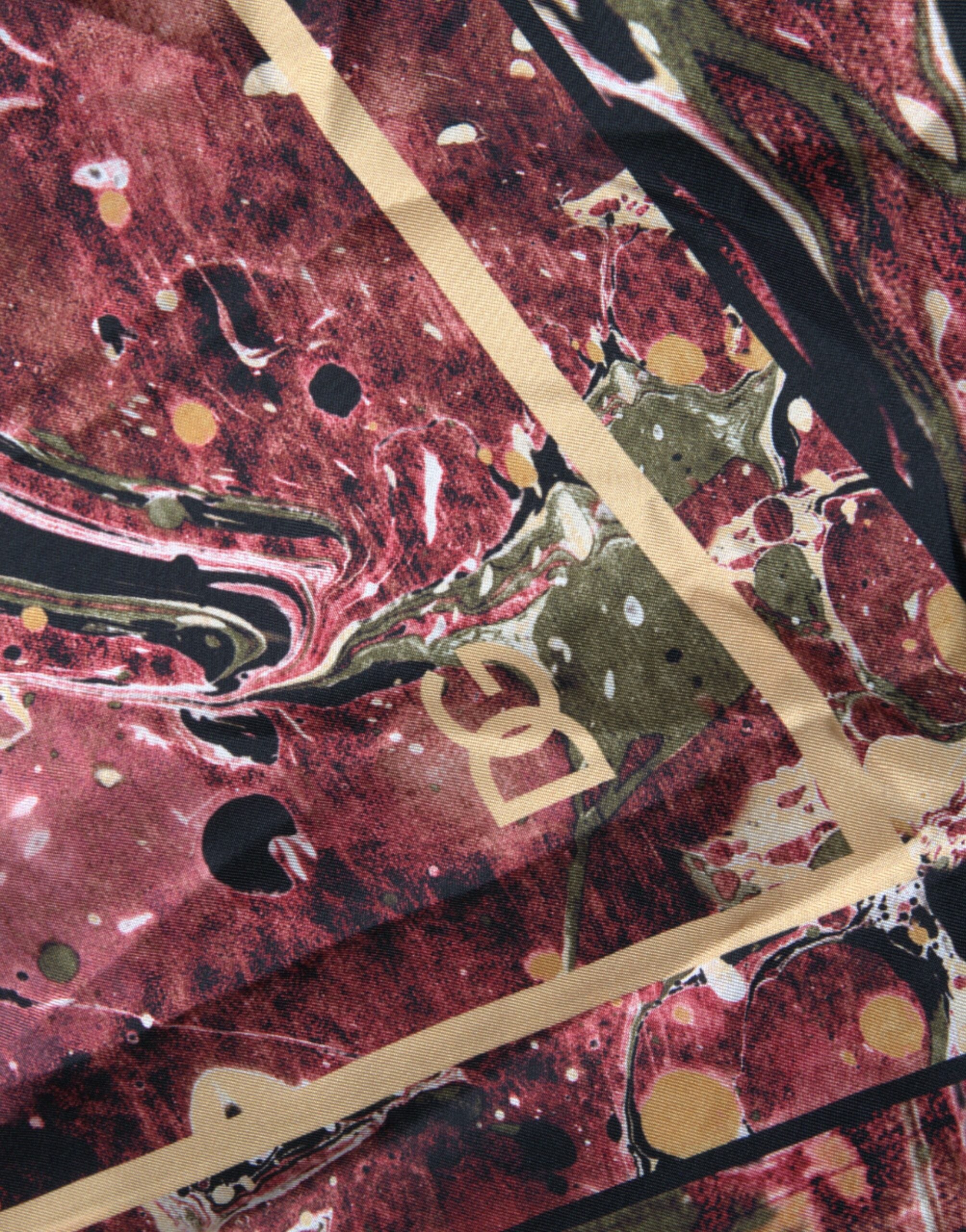 Dolce & Gabbana Multicolor Button Down Silk Shirt Dolce & Gabbana