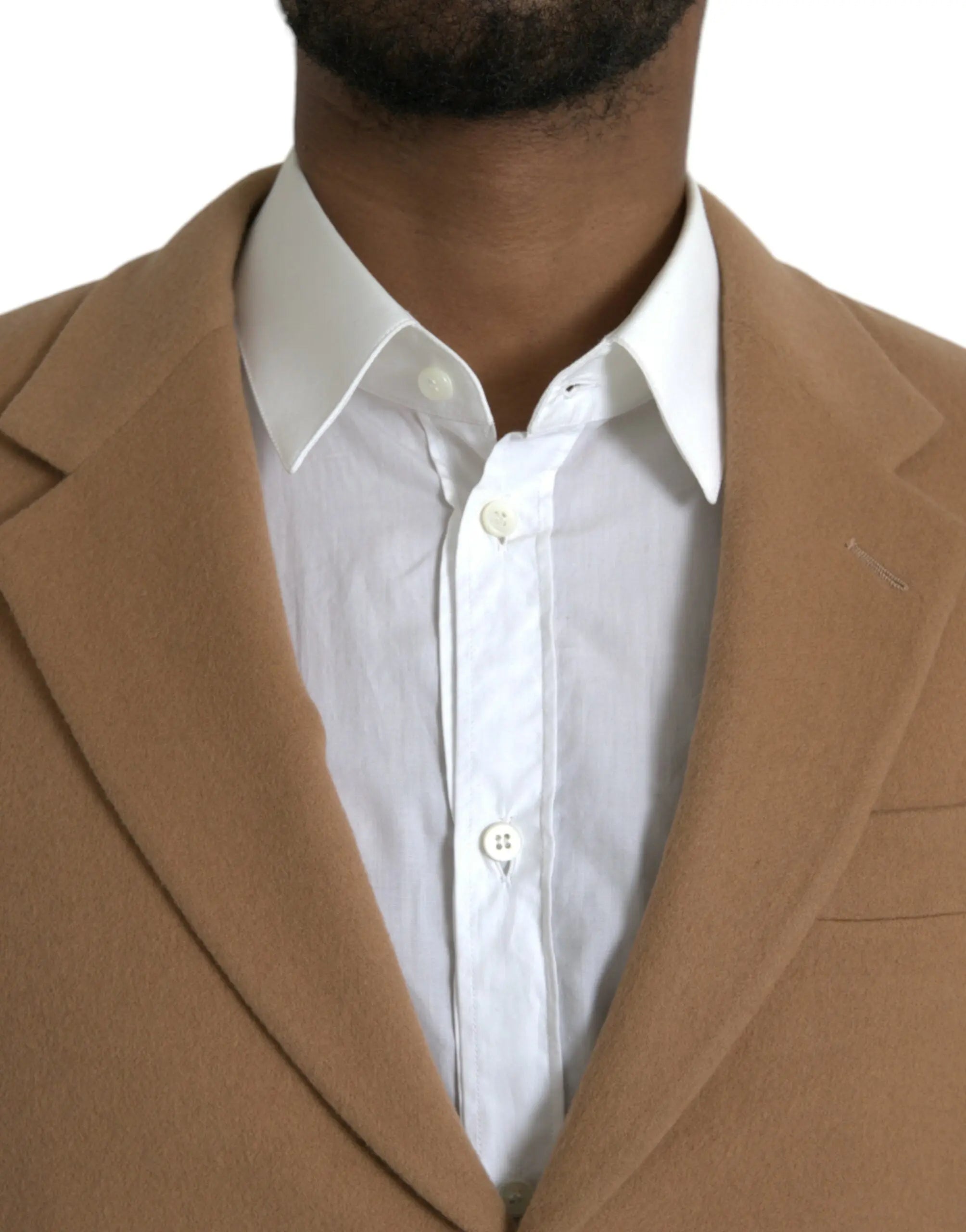 Prada Brown Cashmere 2 Piece Single Breasted Suit Prada