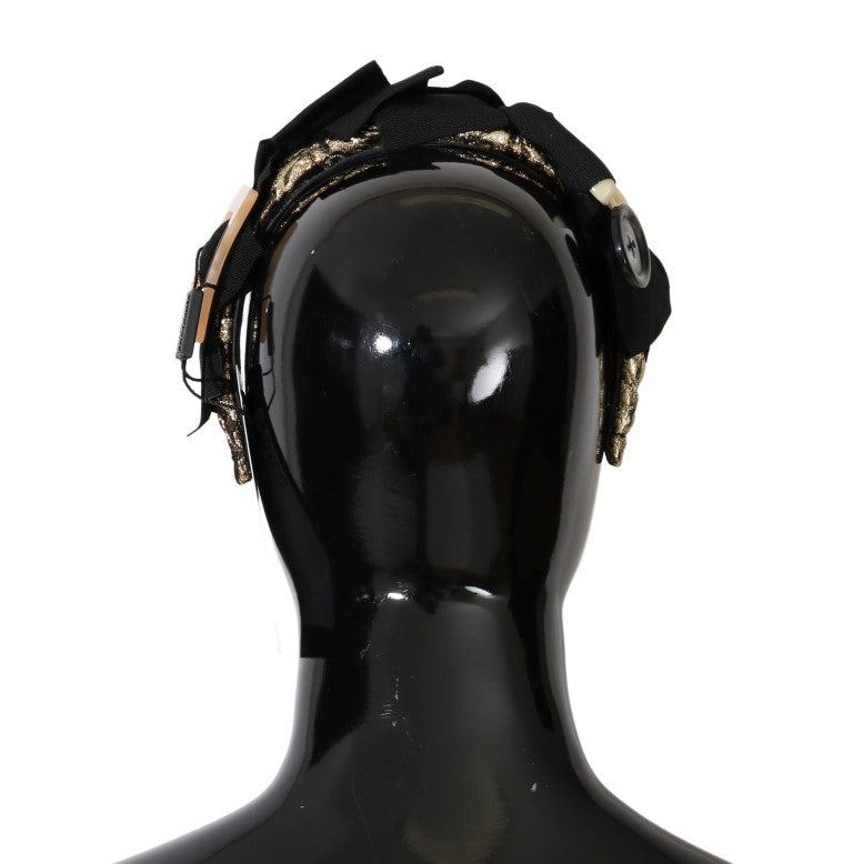 Dolce & Gabbana Clear Crystal Brown Hair Headband Dolce & Gabbana