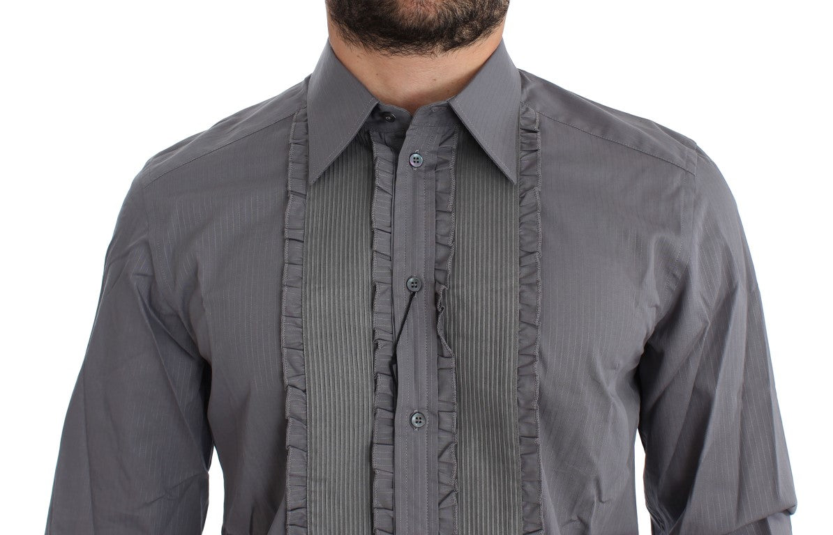 Dolce & Gabbana Purple Torero GOLD Slim Fit Dress Shirt Dolce & Gabbana