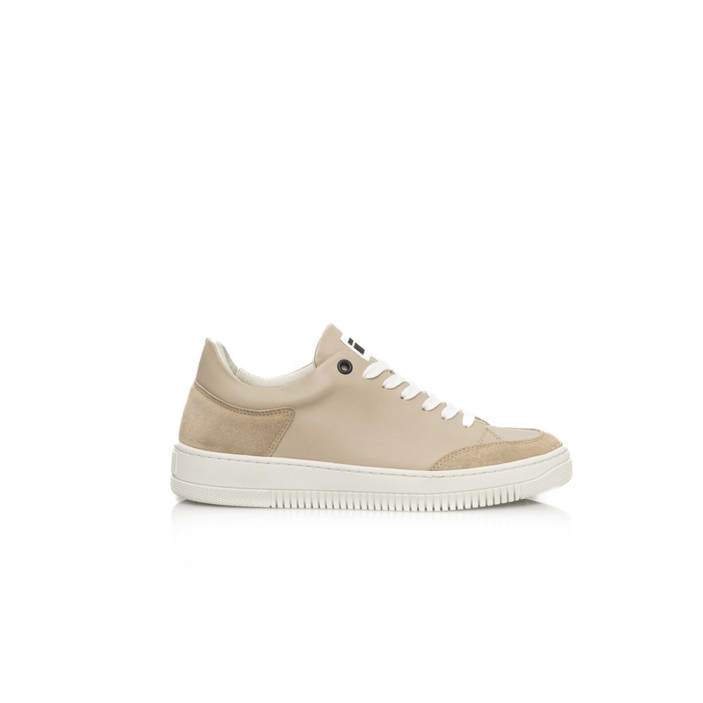Cerruti 1881 Beige Cowhide Women Platform Sneaker Cerruti 1881