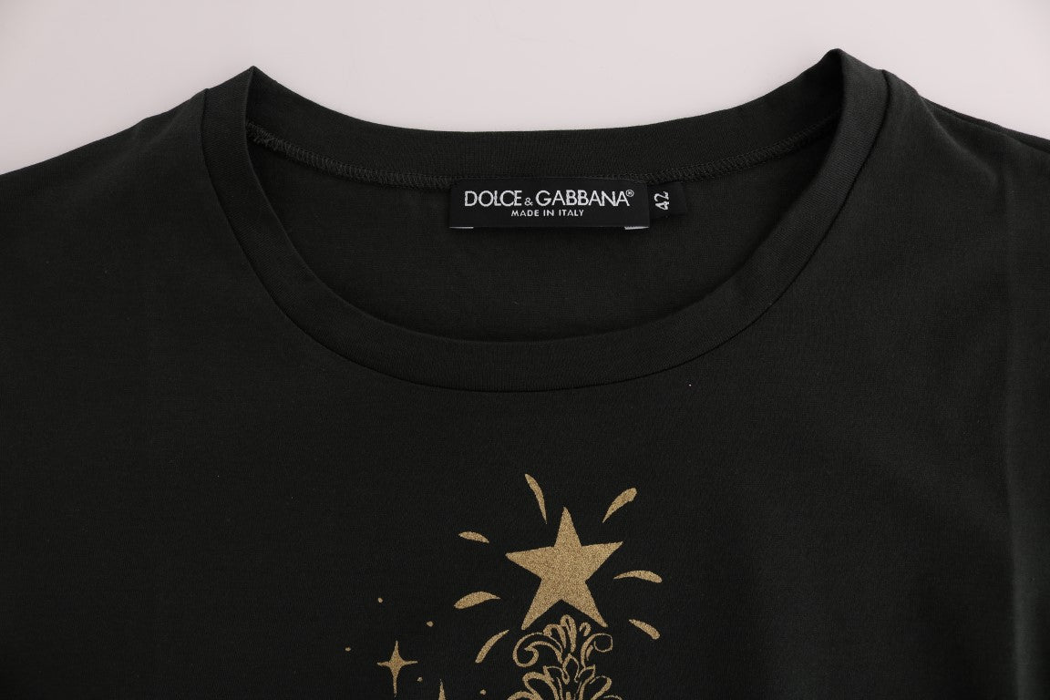 Dolce & Gabbana Green Cotton 2017 Motive T-Shirt Dolce & Gabbana