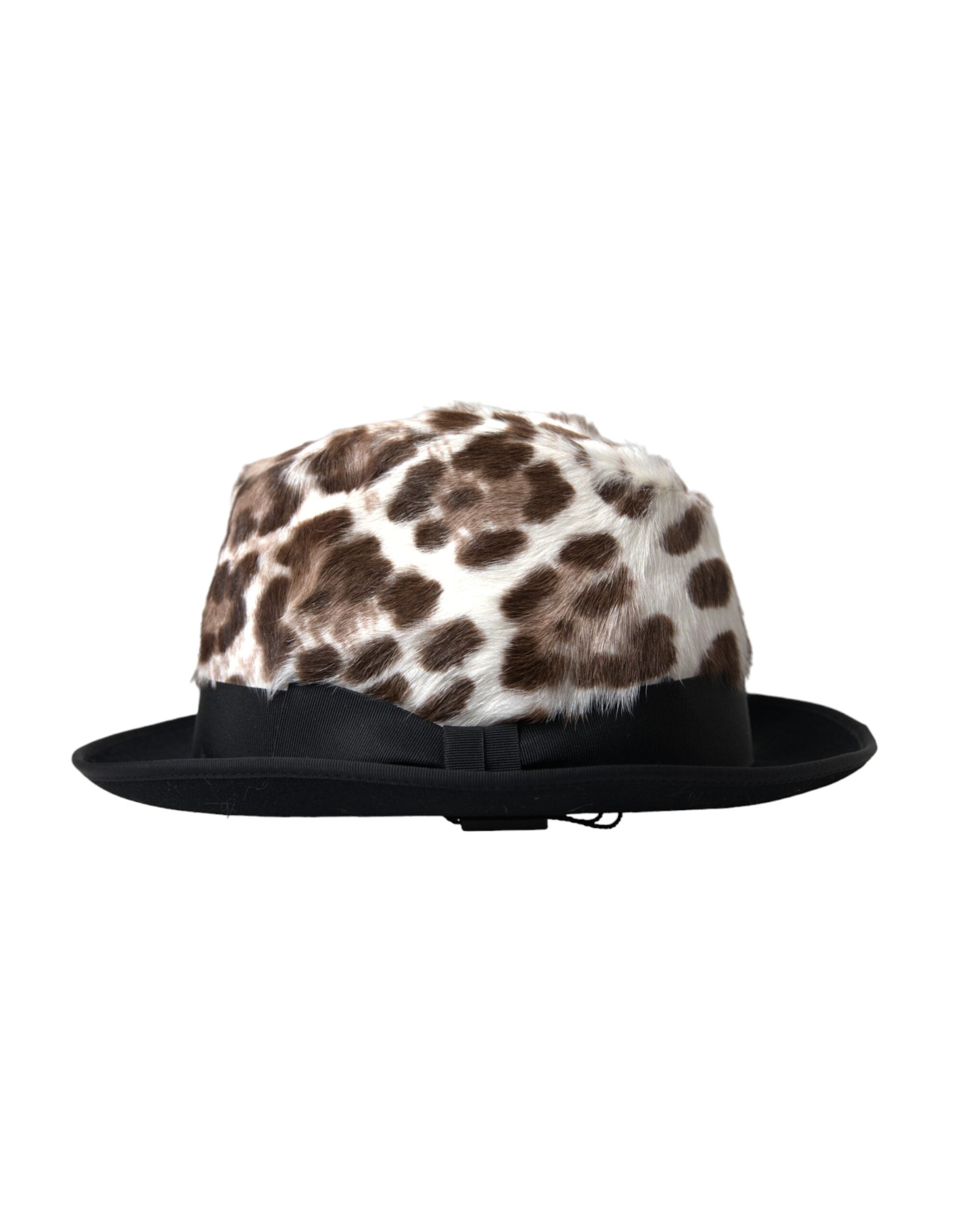 Dolce & Gabbana Multicolor Leopard Women Fedora Hat Dolce & Gabbana