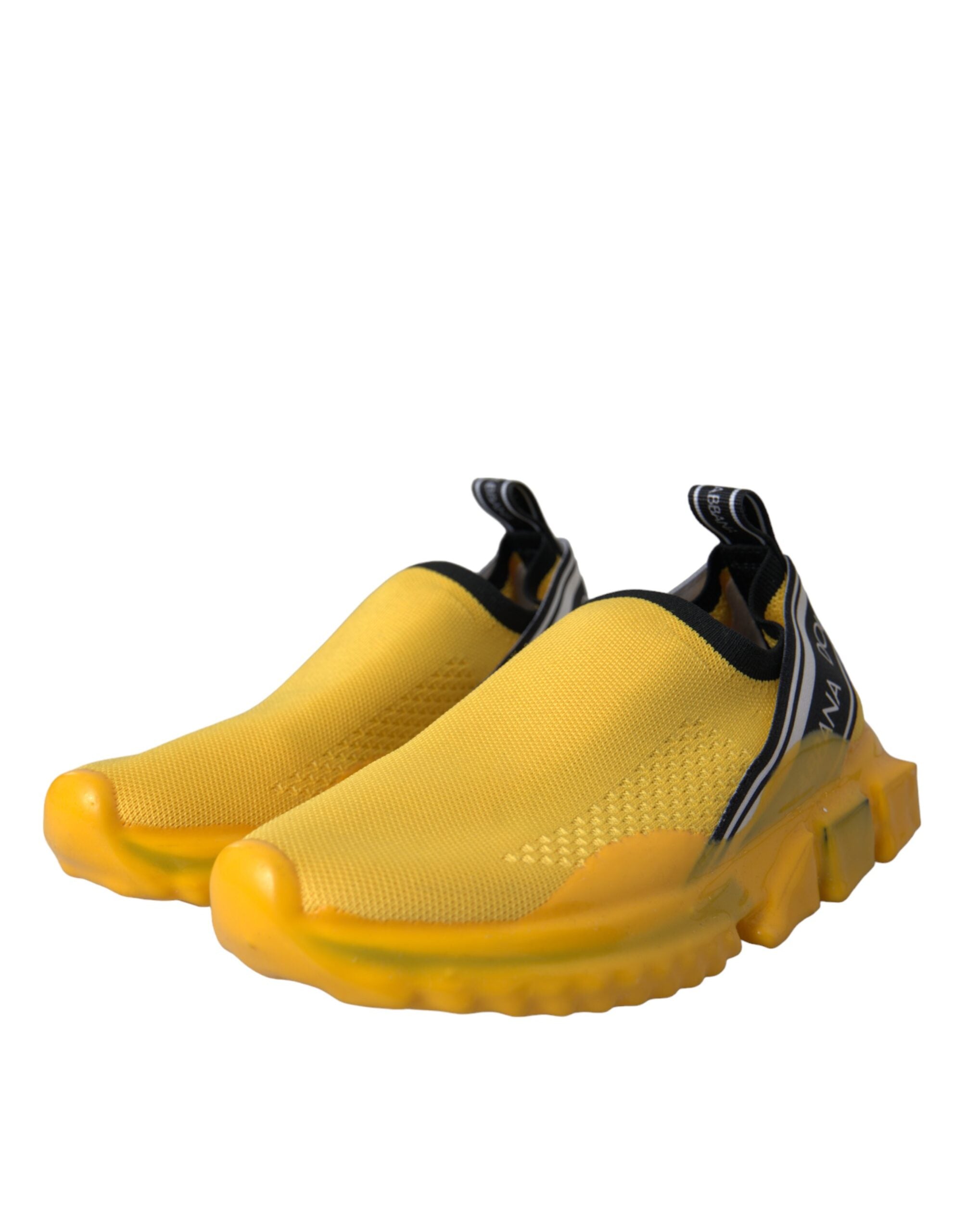 Dolce & Gabbana Yellow Sorrento Slip On Sneakers Women Shoes Dolce & Gabbana