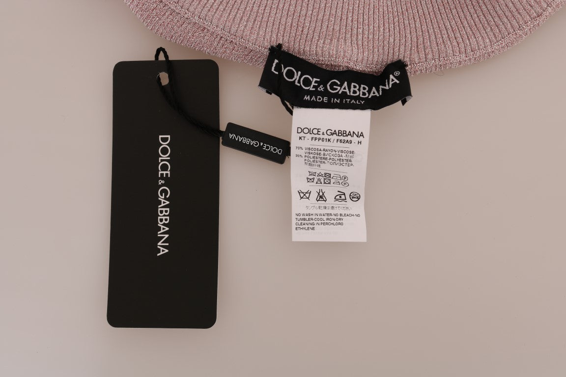 Dolce & Gabbana Pink Stretch Waist Tights Stockings Dolce & Gabbana