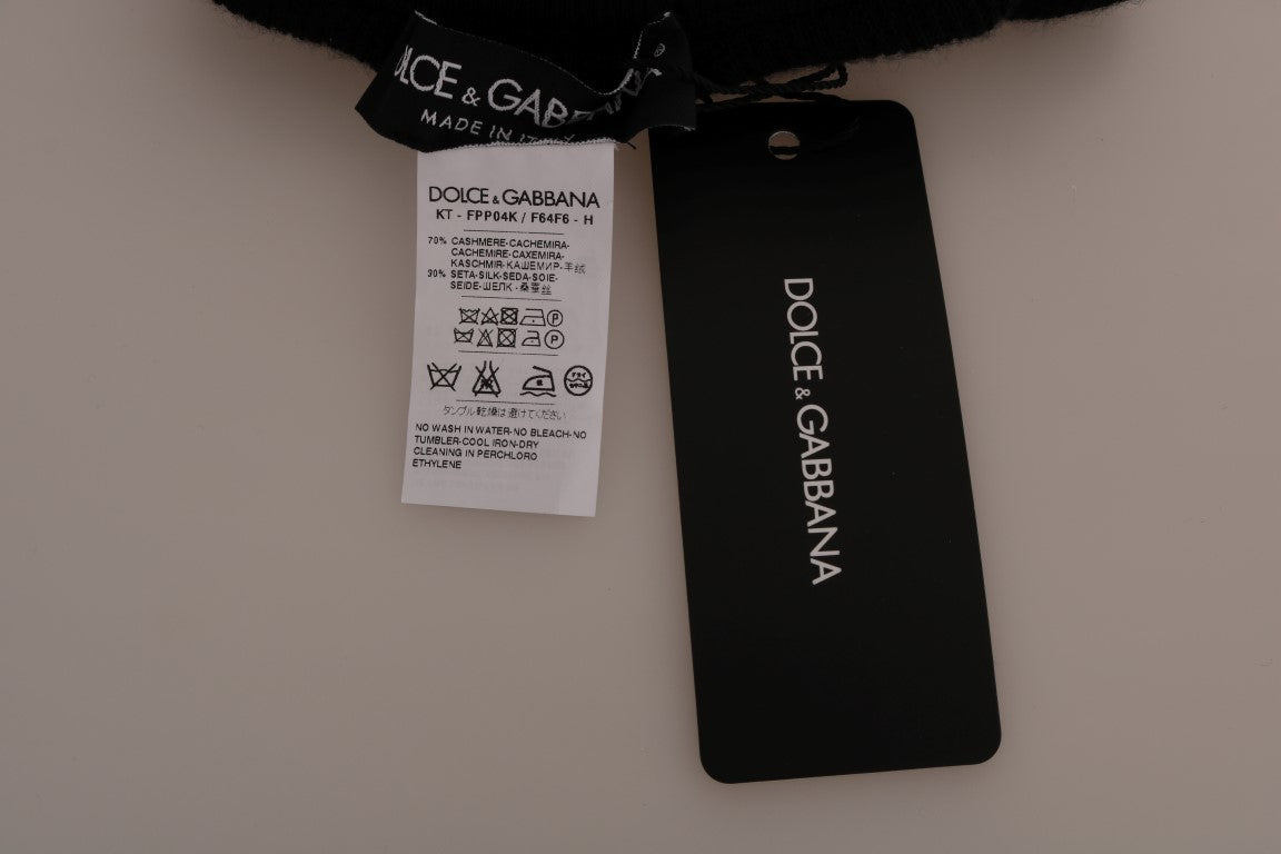 Dolce & Gabbana Black Cashmere Silk Stretch Tights Stockings Dolce & Gabbana