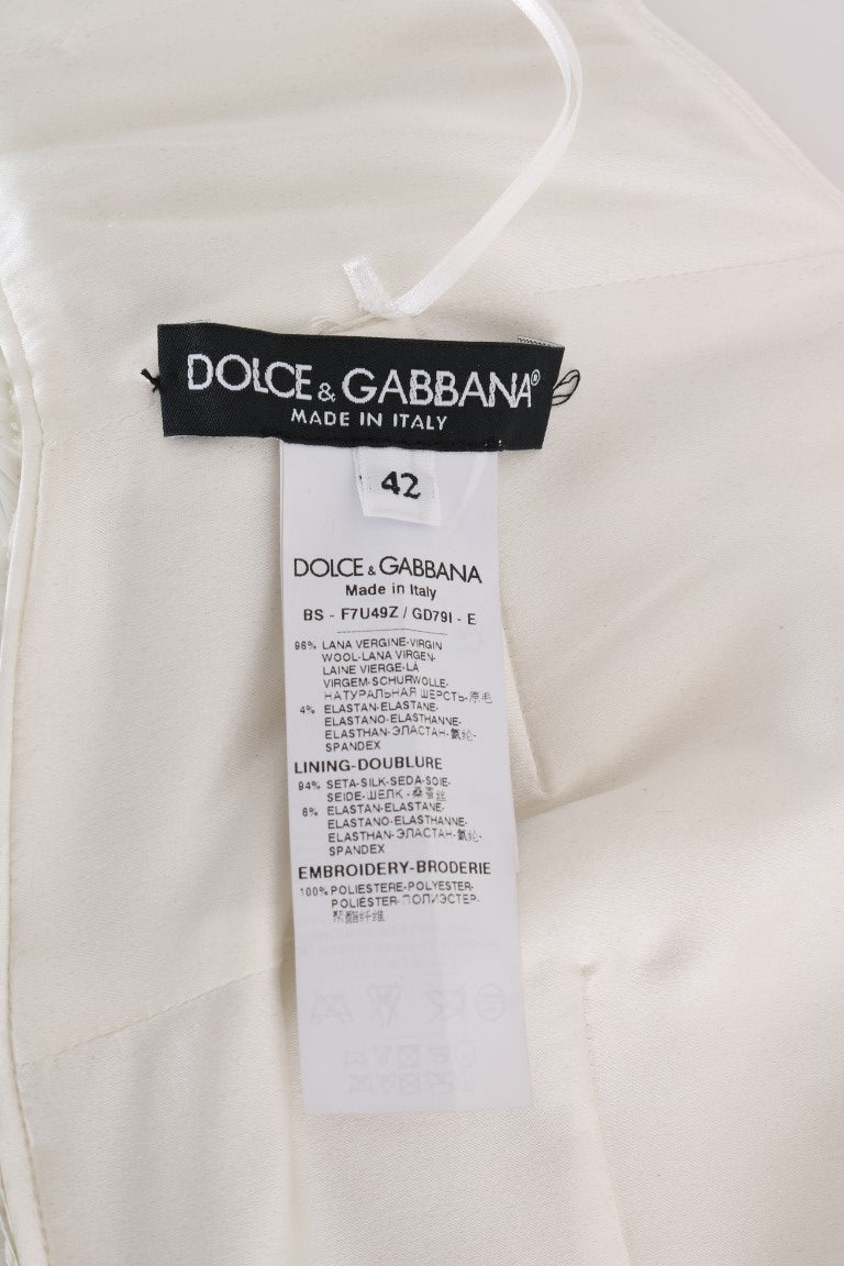 Dolce & Gabbana Multicolor Sequined Stretch Bustier Top Dolce & Gabbana