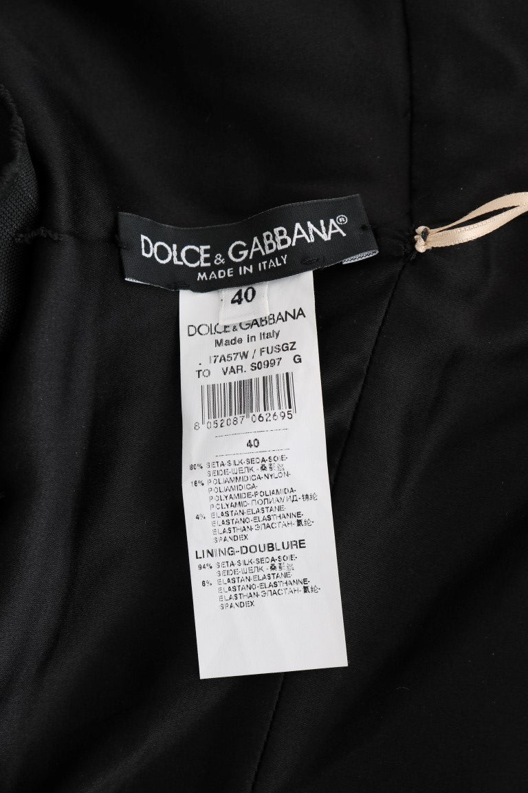 Dolce & Gabbana Gold Silk Stretch Romper Body Dolce & Gabbana
