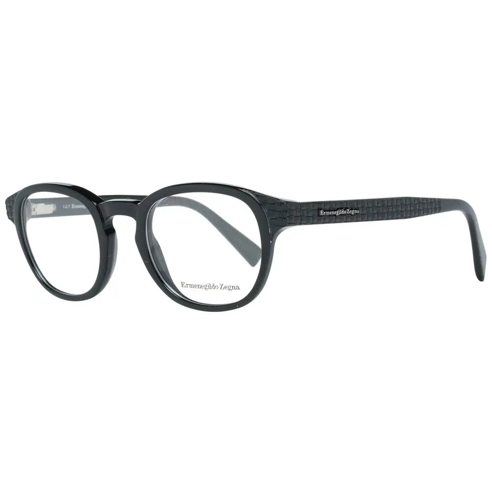 Ermenegildo Zegna Black Plastic Glasses (Frames) Ermenegildo Zegna