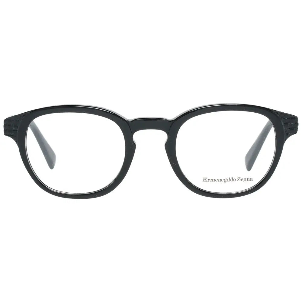 Ermenegildo Zegna Black Plastic Glasses (Frames) Ermenegildo Zegna