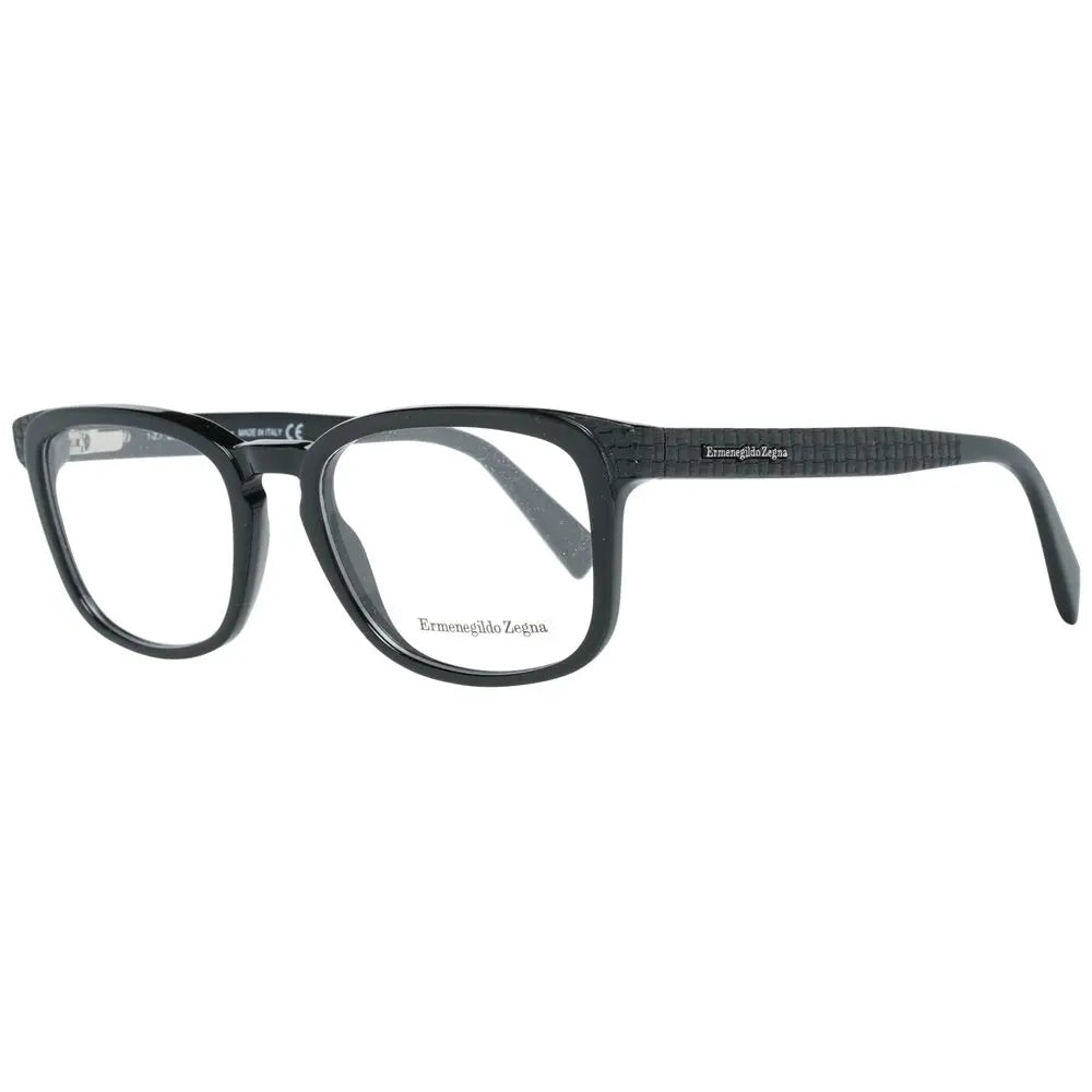 Ermenegildo Zegna Black Plastic Glasses (Frames) Ermenegildo Zegna
