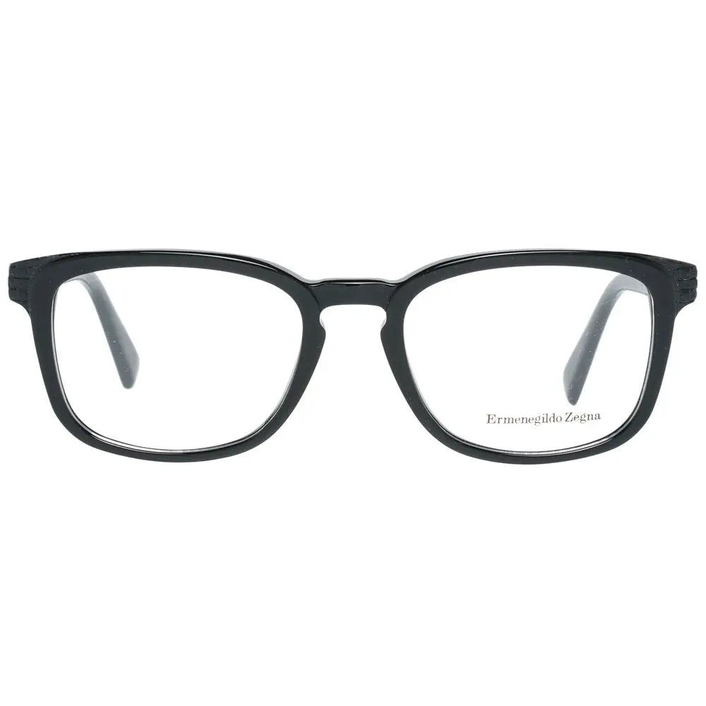 Ermenegildo Zegna Black Plastic Glasses (Frames) Ermenegildo Zegna