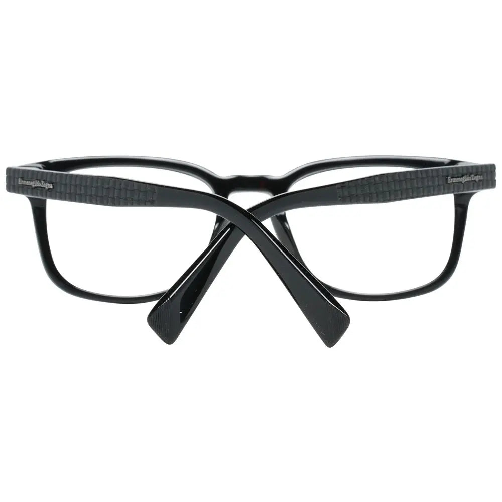 Ermenegildo Zegna Black Plastic Glasses (Frames) Ermenegildo Zegna