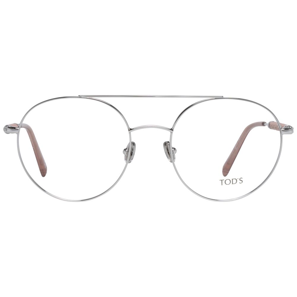 Tod's Silver Metal & Leather Glasses (Frames) Tod's