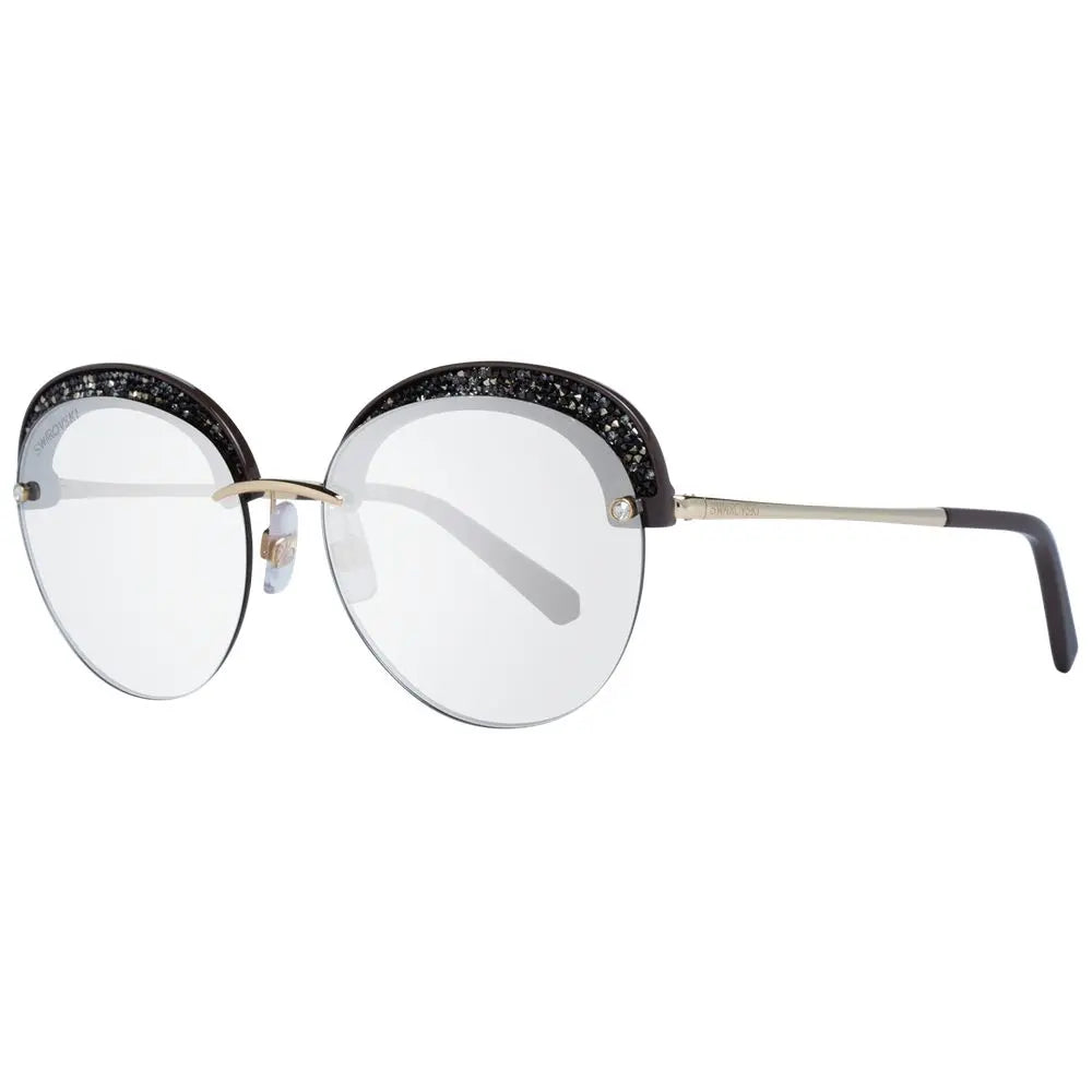 Swarovski Gold Metal & Plastic Sunglasses Swarovski