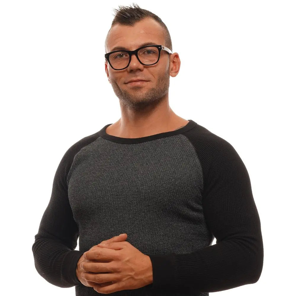 Ermenegildo Zegna Black Plastic Glasses (Frames) Ermenegildo Zegna