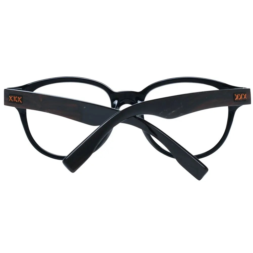 Ermenegildo Zegna Black Plastic Glasses (Frames) Ermenegildo Zegna