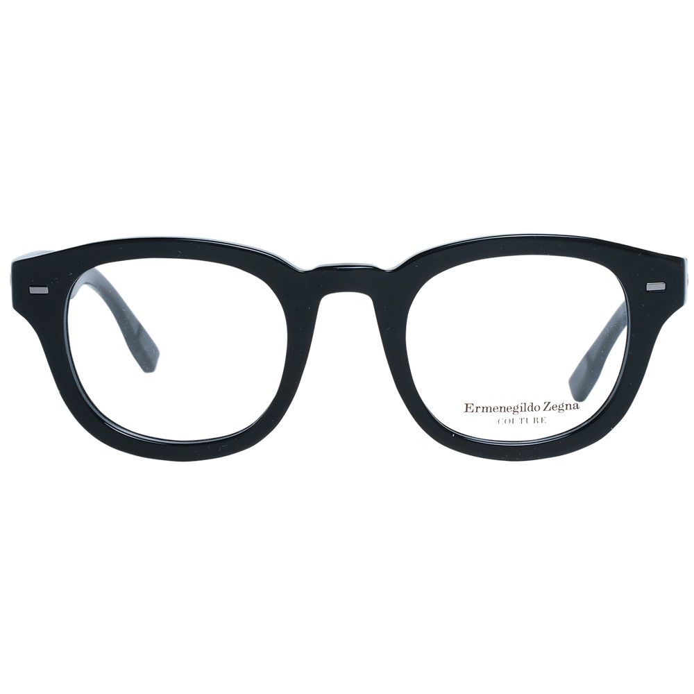 Ermenegildo Zegna Black Plastic Glasses (Frames) Ermenegildo Zegna