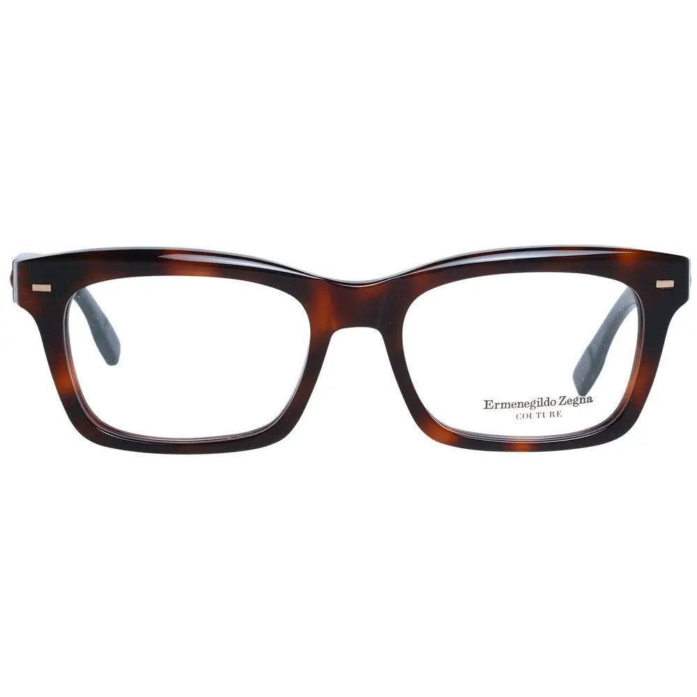 Ermenegildo Zegna Brown Plastic Glasses (Frames) Ermenegildo Zegna
