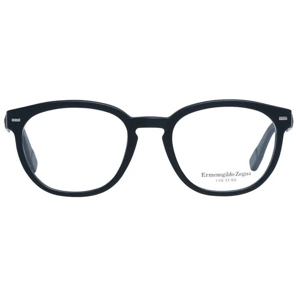 Ermenegildo Zegna Black Plastic Glasses (Frames) Ermenegildo Zegna