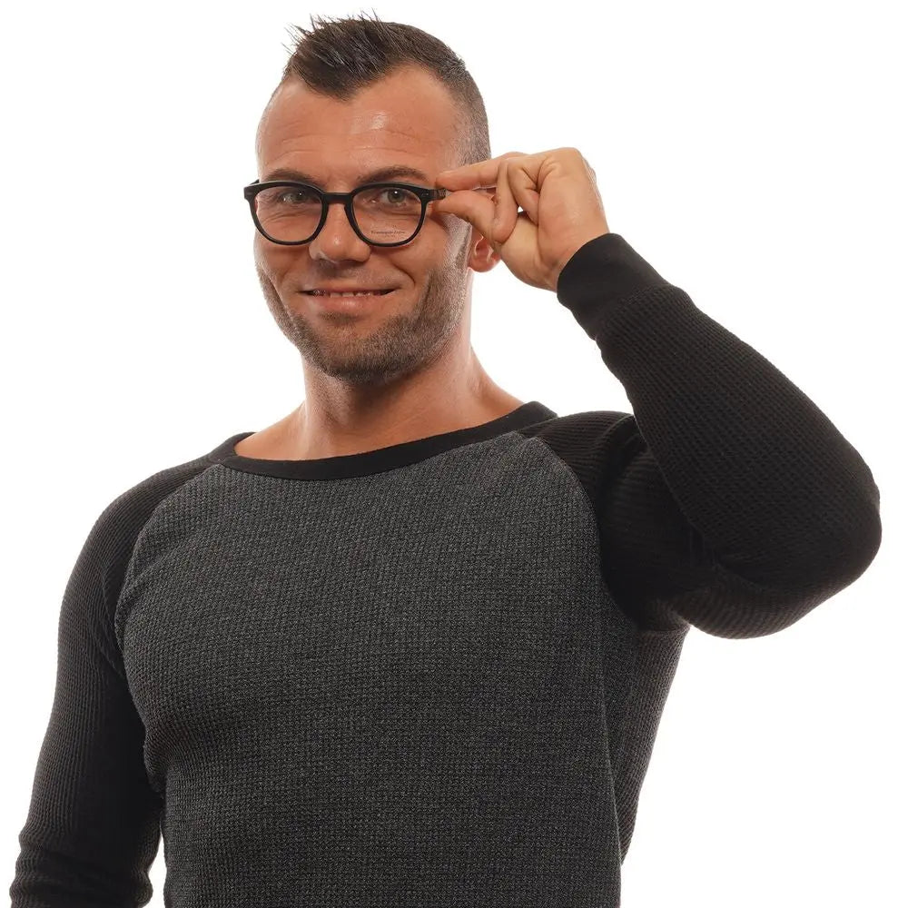 Ermenegildo Zegna Black Plastic Glasses (Frames) Ermenegildo Zegna