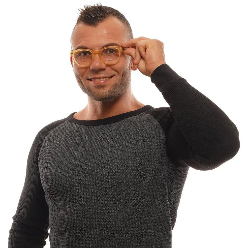 Ermenegildo Zegna Orange Metal & Plastic Glasses (Frames) Ermenegildo Zegna