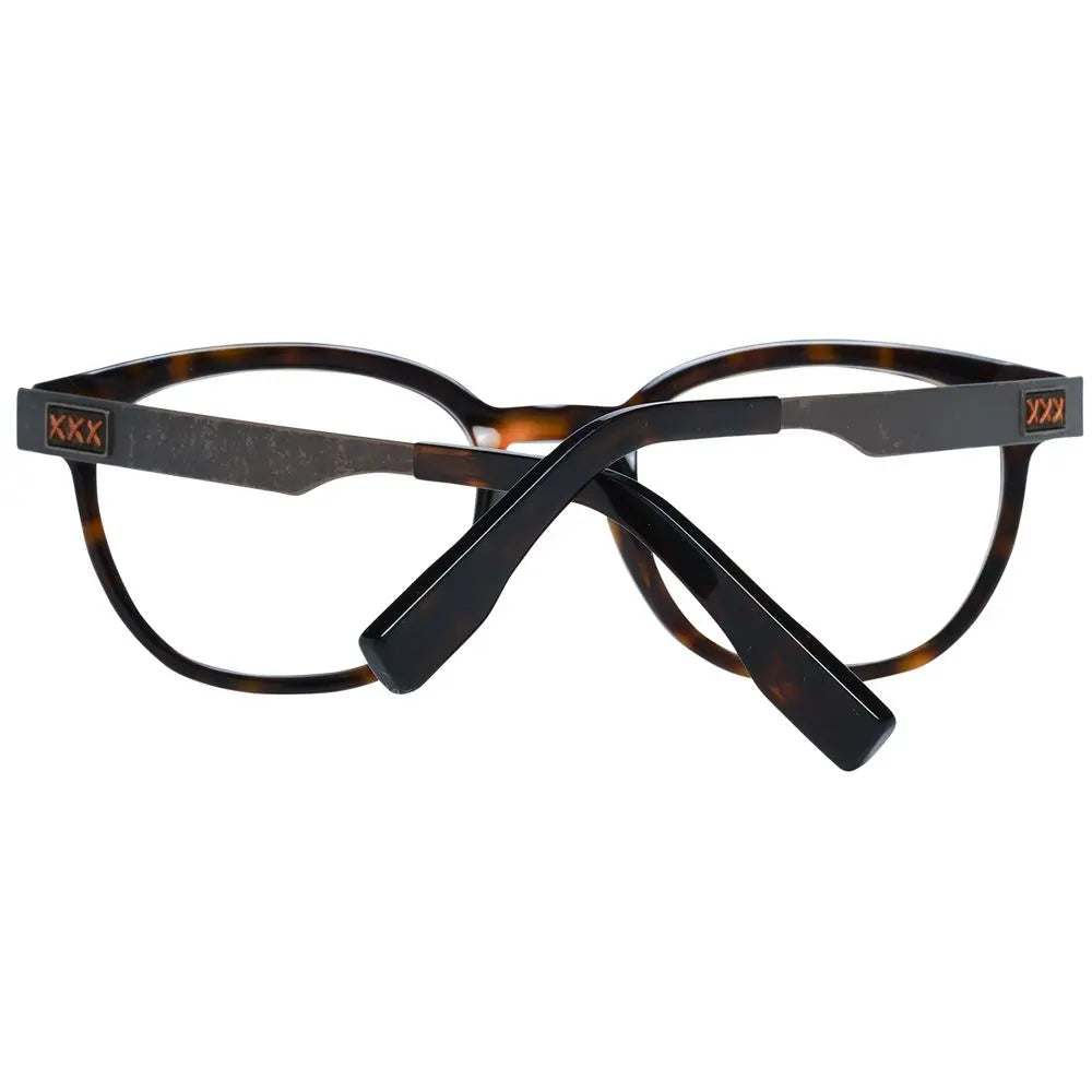 Ermenegildo Zegna Brown Plastic Glasses (Frames) Ermenegildo Zegna