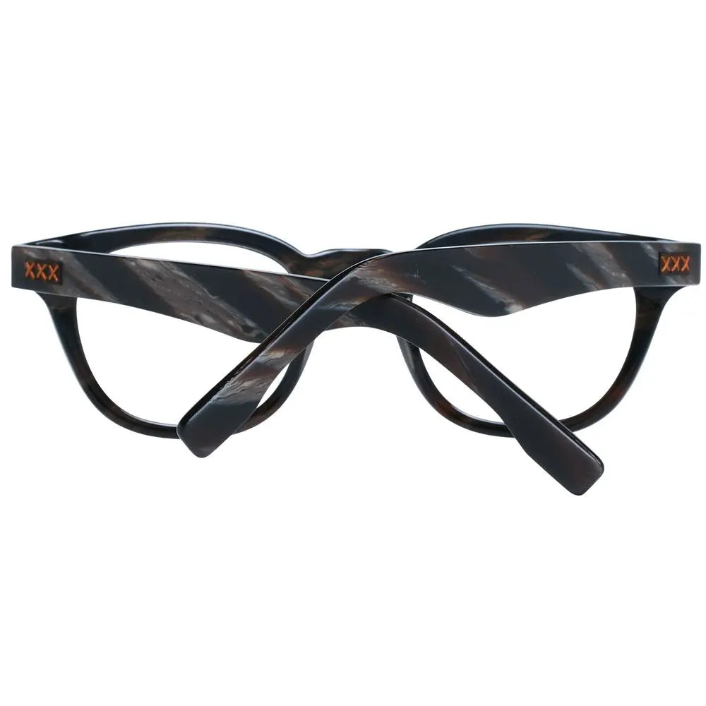 Ermenegildo Zegna Black Plastic Glasses (Frames) Ermenegildo Zegna