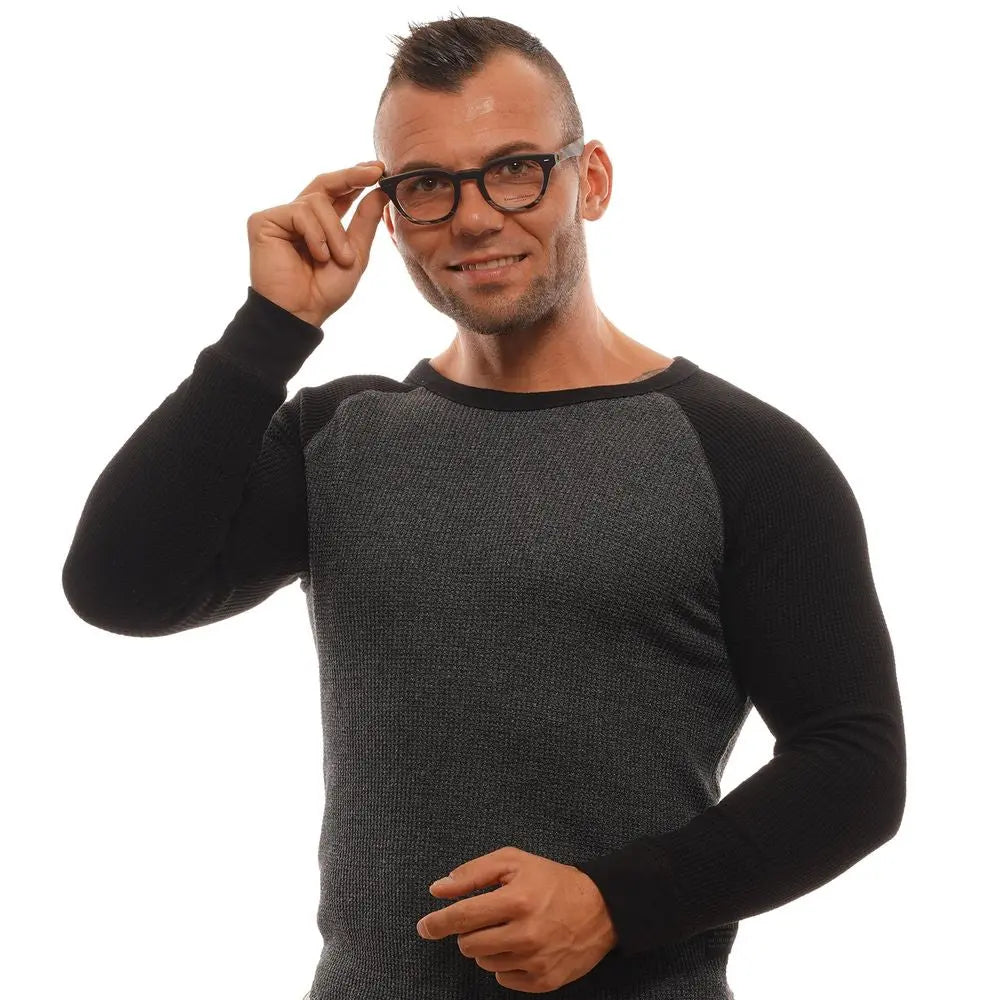 Ermenegildo Zegna Black Plastic Glasses (Frames) Ermenegildo Zegna