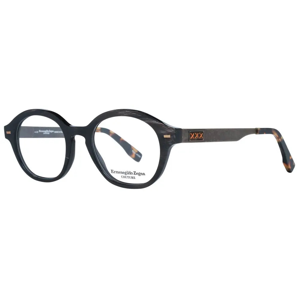 Ermenegildo Zegna Brown Horn Glasses (Frames) Ermenegildo Zegna