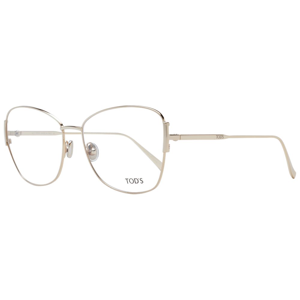 Tod's Gold Metal Glasses (Frames) Tod's