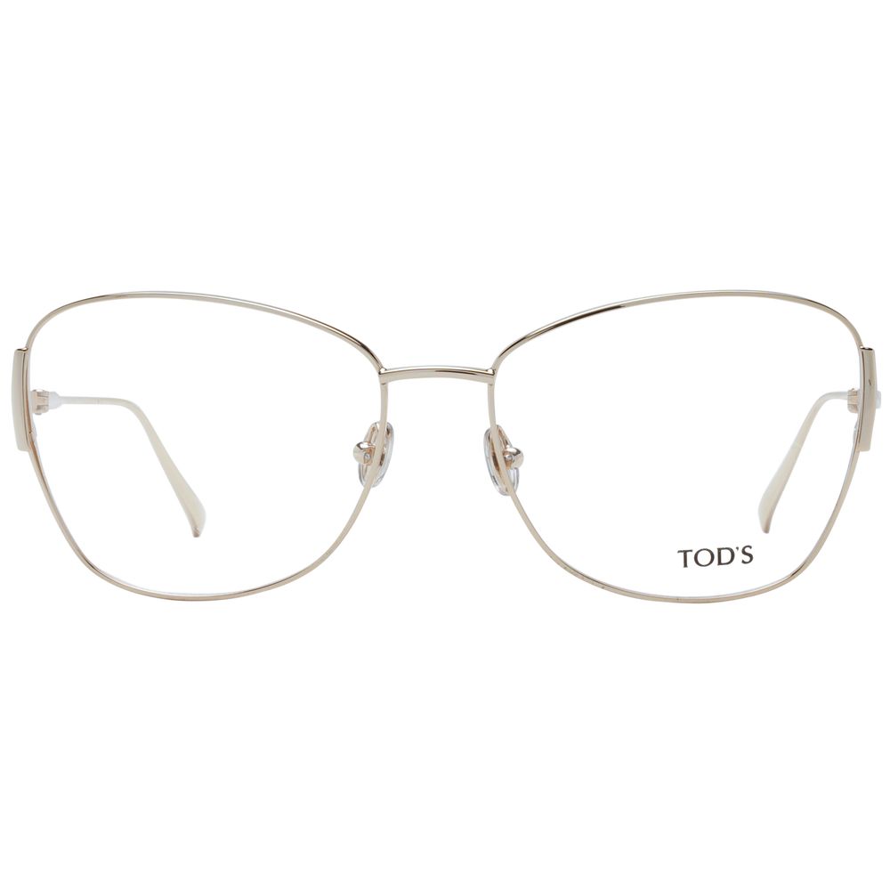 Tod's Gold Metal Glasses (Frames) Tod's