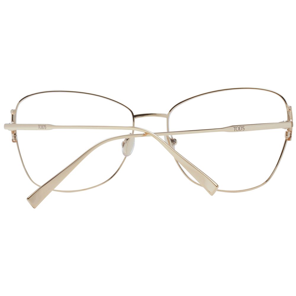 Tod's Gold Metal Glasses (Frames) Tod's