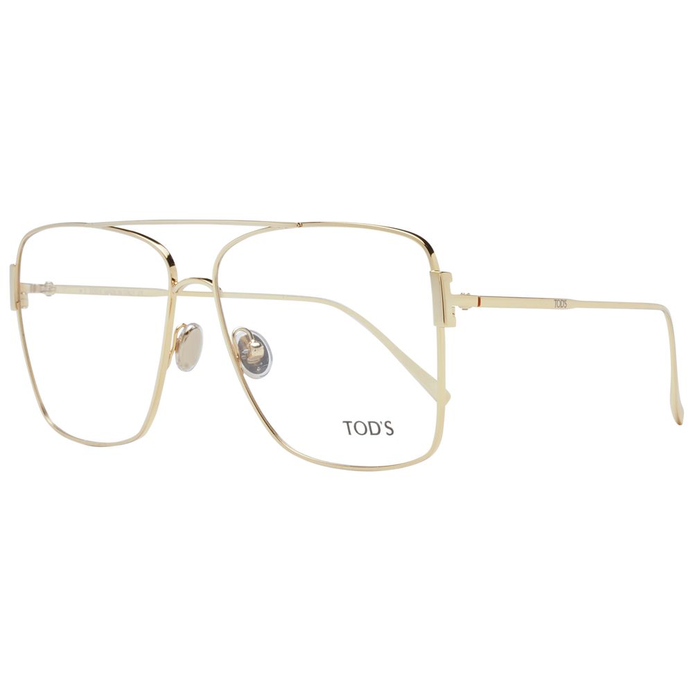 Tod's Gold Metal Glasses (Frames) Tod's