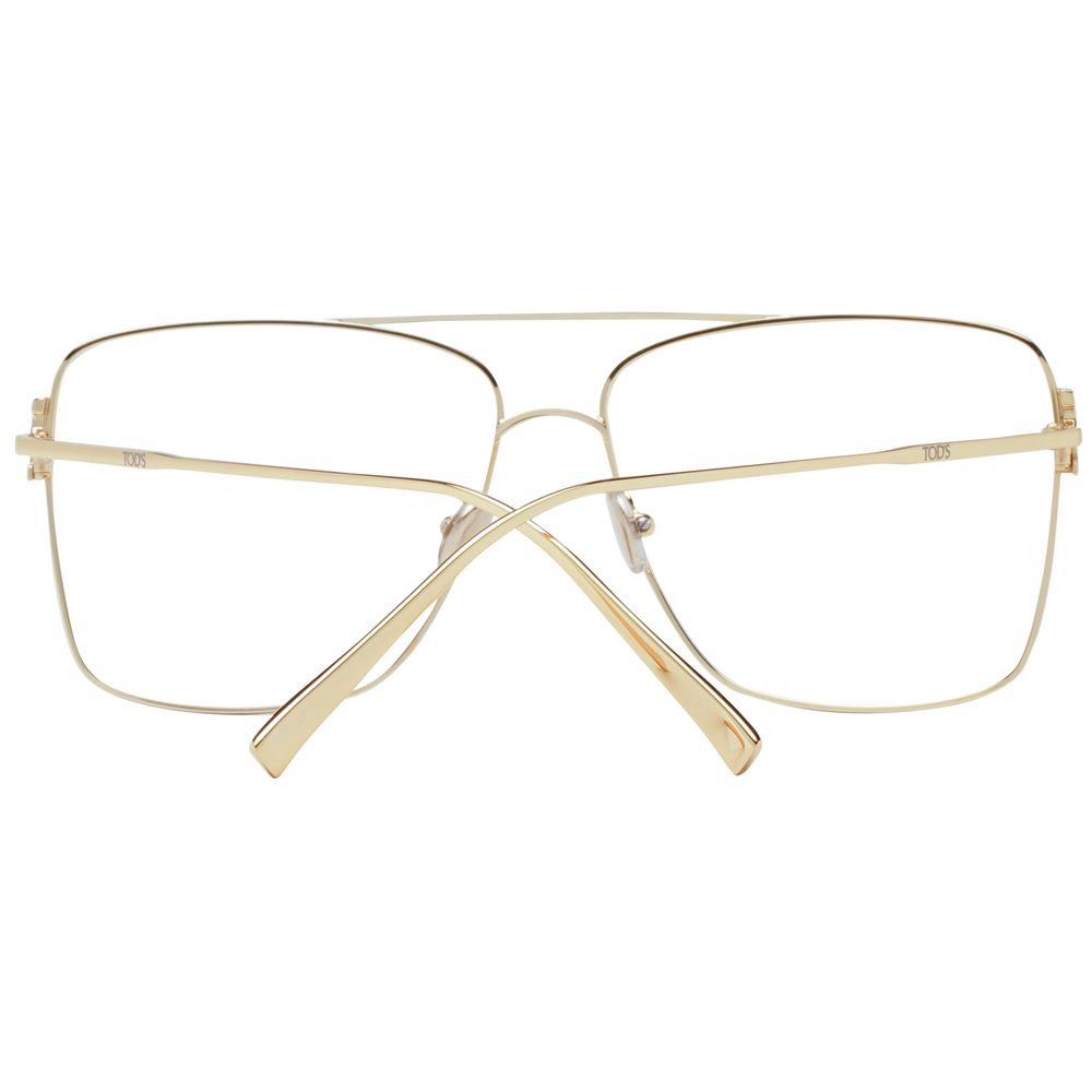 Tod's Gold Metal Glasses (Frames) Tod's