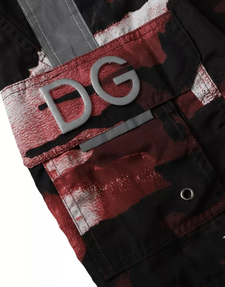 Dolce & Gabbana Multicolor Camouflage DG Logo Beachwear Shorts Swimwear Dolce & Gabbana