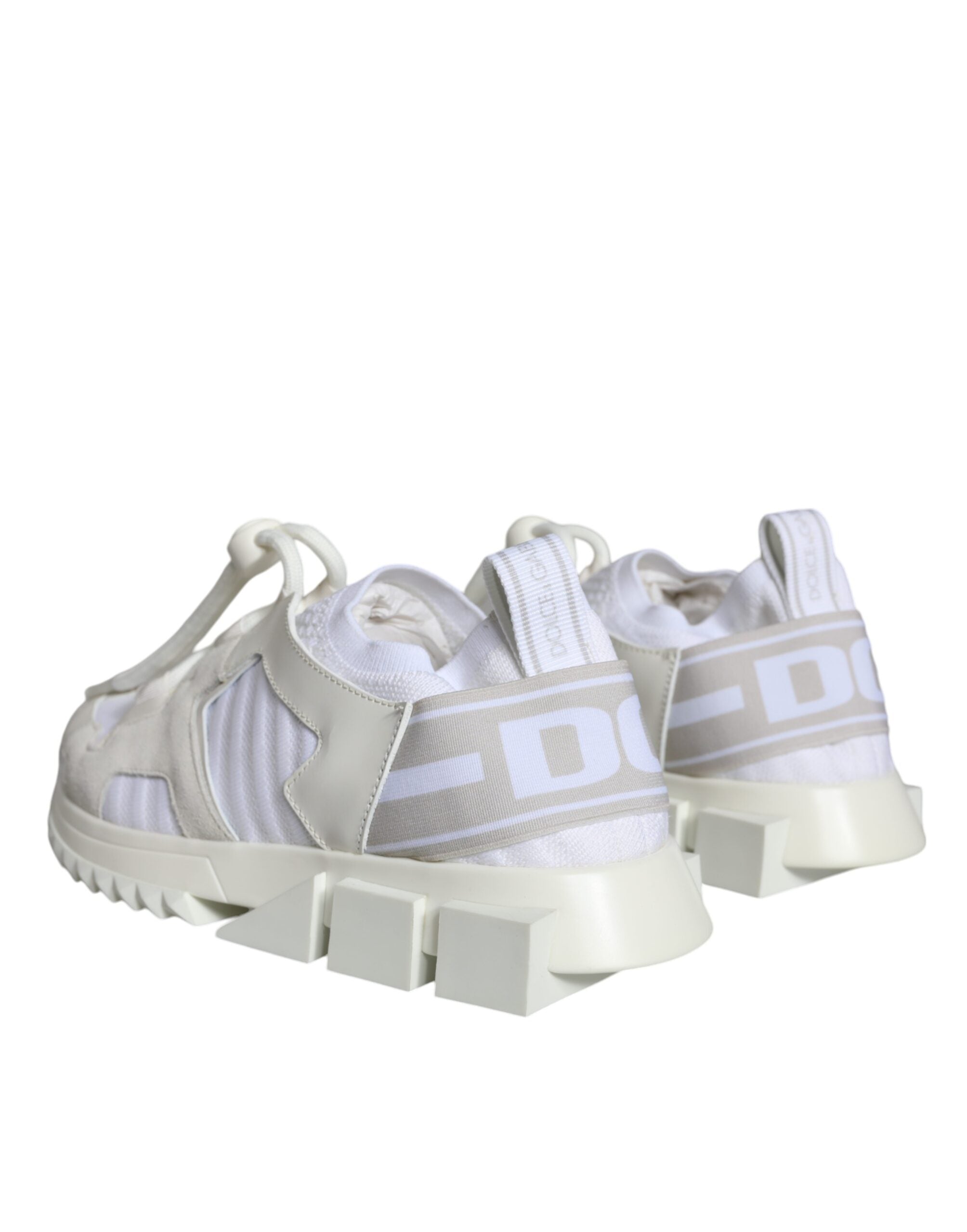 Dolce & Gabbana White Mesh Sorrento Trekking Sneakers Shoes Dolce & Gabbana