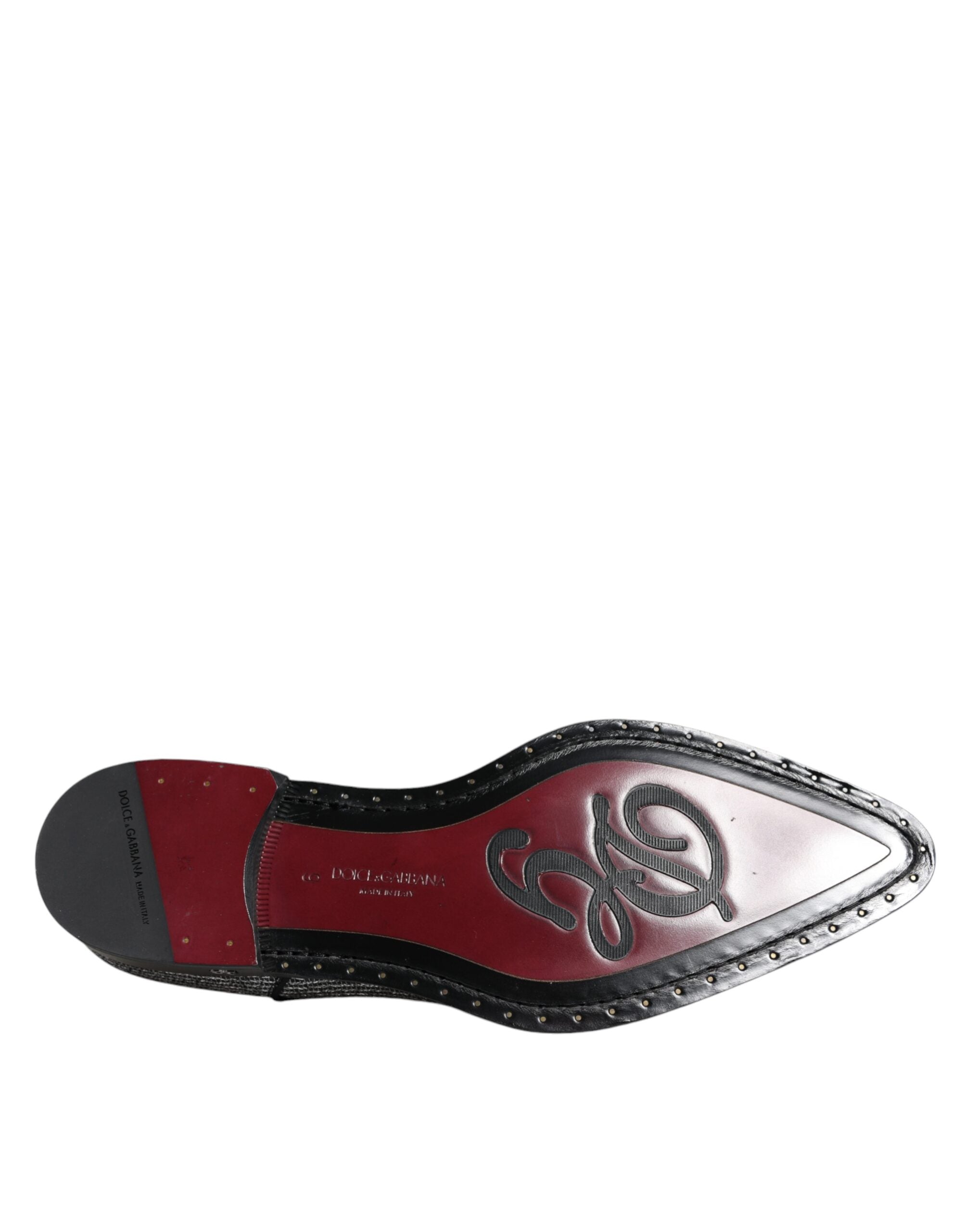 Dolce & Gabbana Silver Polyurethane Derby Formal Dress Shoes Dolce & Gabbana