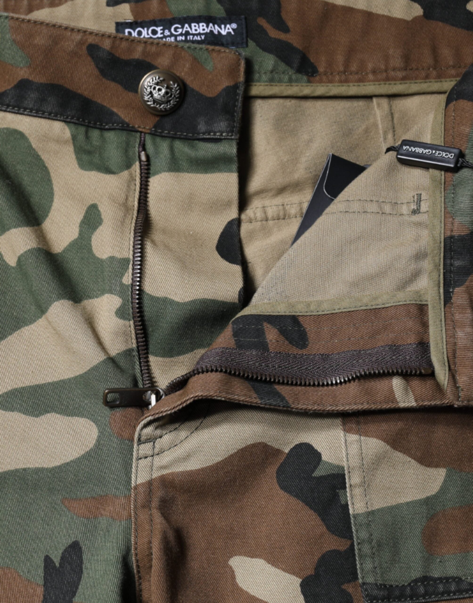 Dolce & Gabbana Multicolor Camouflage Cargo Pants Dolce & Gabbana
