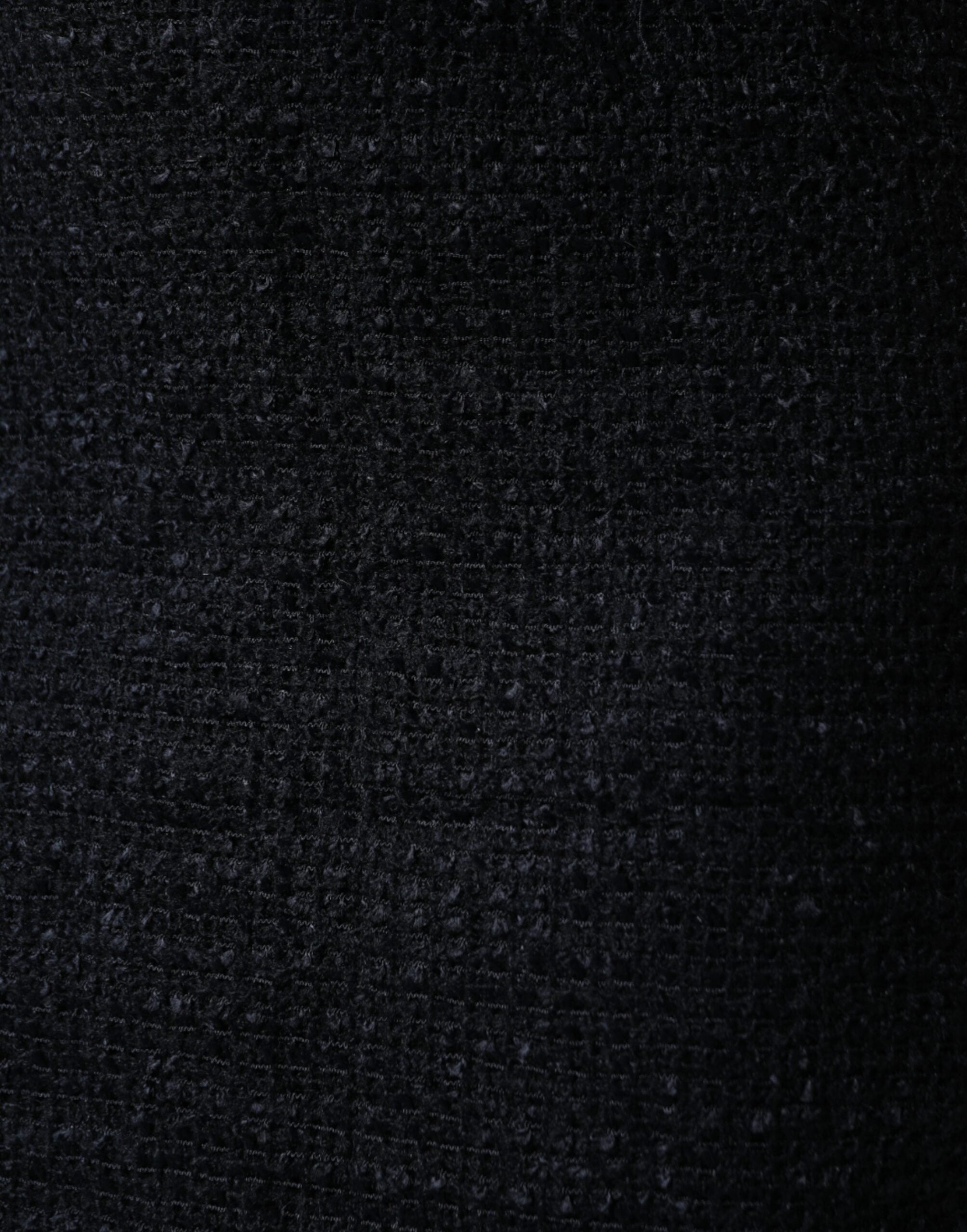 Dolce & Gabbana Black Virgin Wool Pencil Cut Midi Skirt Dolce & Gabbana