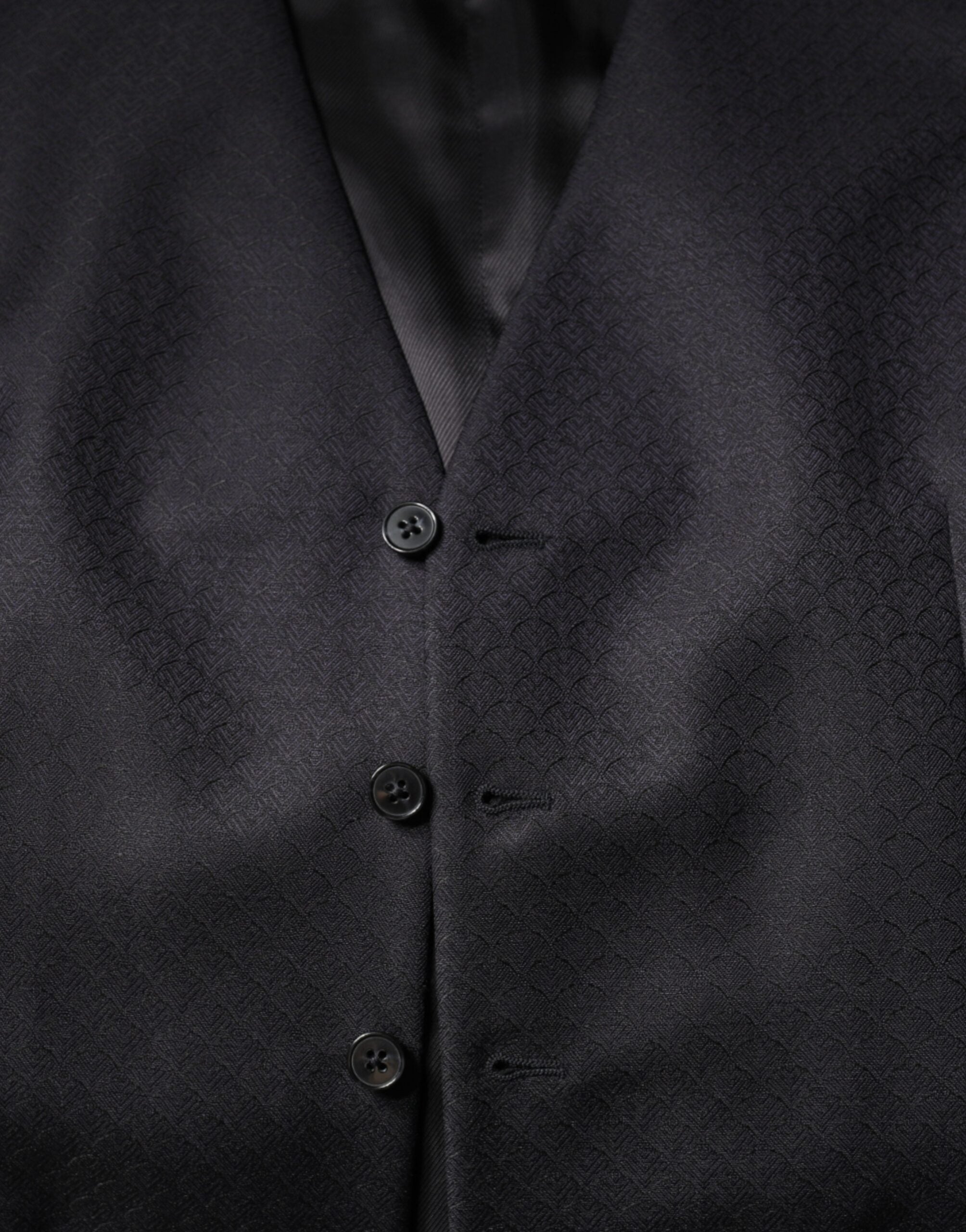 Dolce & Gabbana Black Wool Waistcoat Dress Formal Vest Dolce & Gabbana