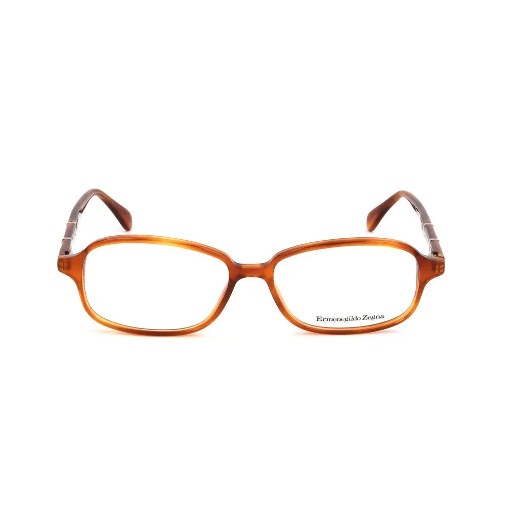 Ermenegildo Zegna Brown Plastic Glasses (Frames) Ermenegildo Zegna