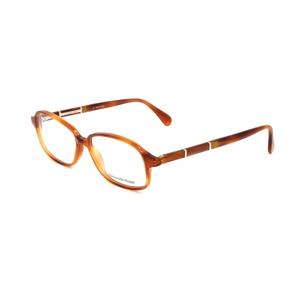 Ermenegildo Zegna Brown Plastic Glasses (Frames) Ermenegildo Zegna