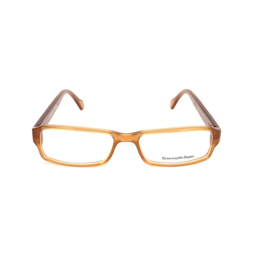 Ermenegildo Zegna Brown Plastic Glasses (Frames) Ermenegildo Zegna