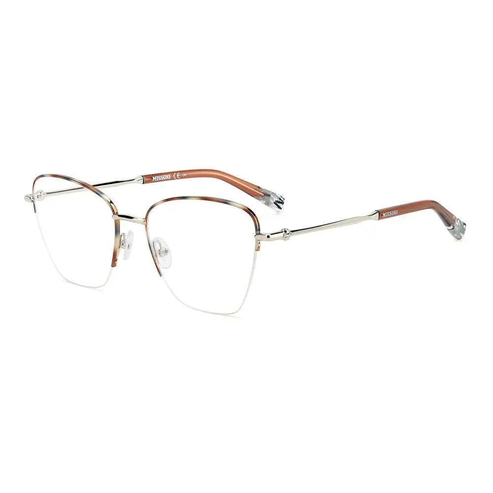 Missoni Bicolor Stainless Steel Glasses (Frames) Missoni