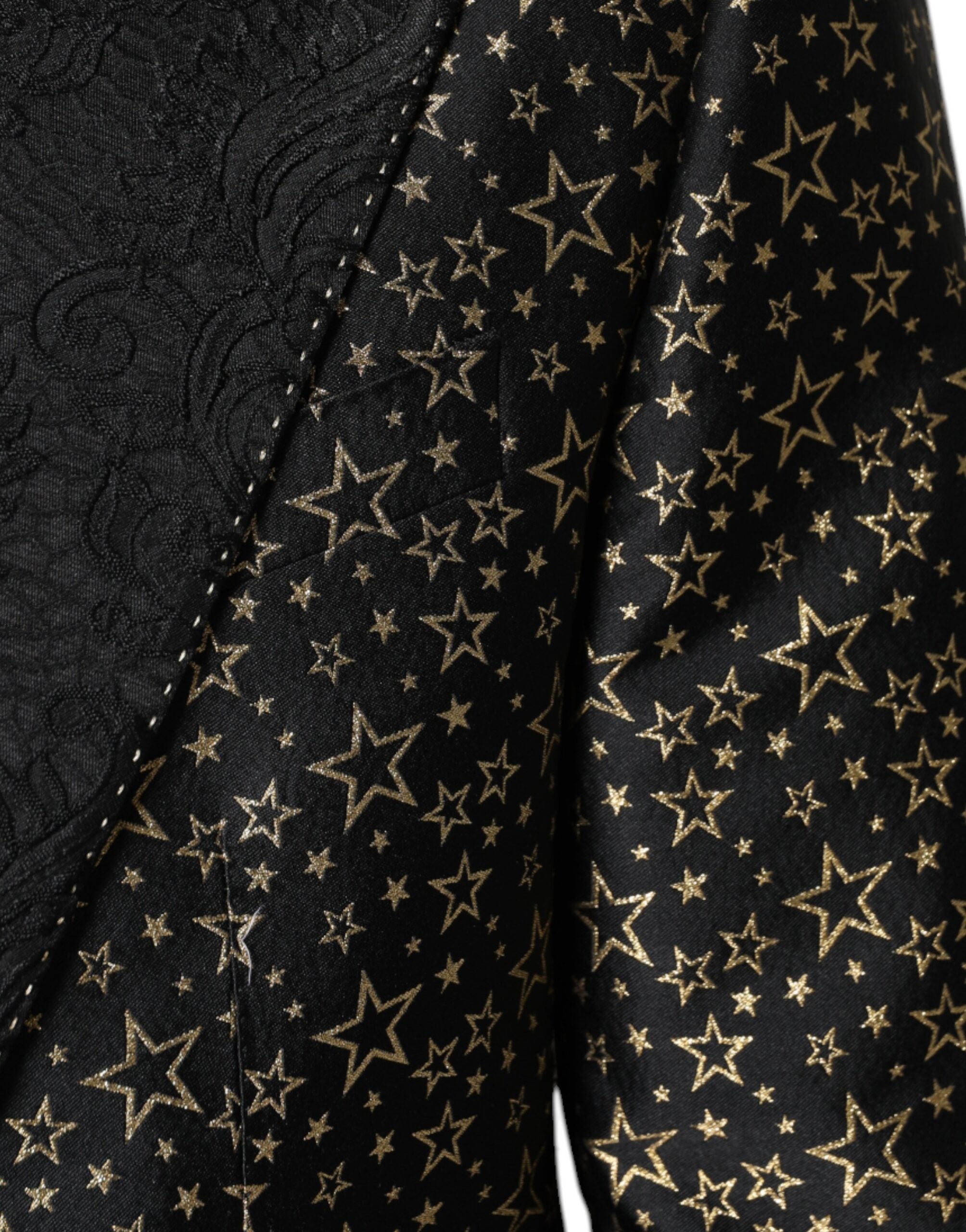 Dolce & Gabbana Black Stars Jacquard SICILIA 2 Piece Suit Dolce & Gabbana