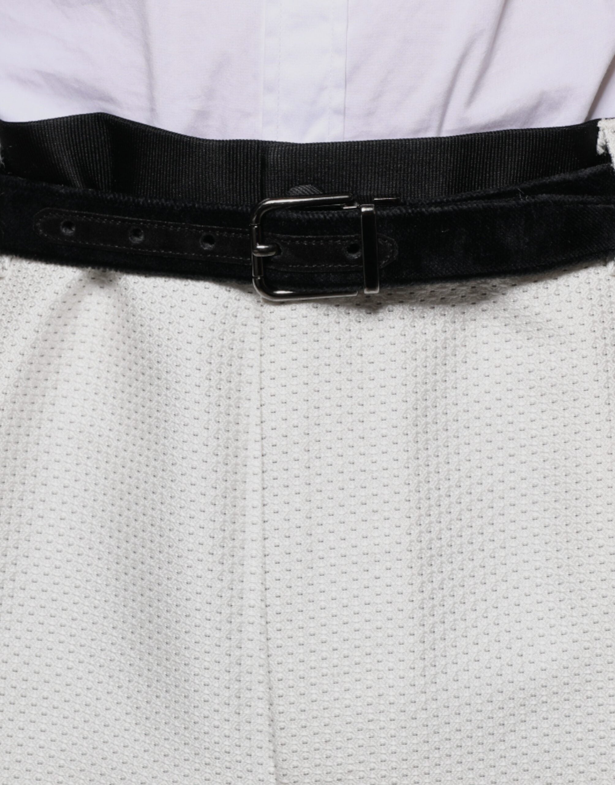 Dolce & Gabbana White Polyester Formal Dress Pants Dolce & Gabbana
